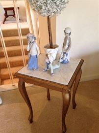 Marble top end table