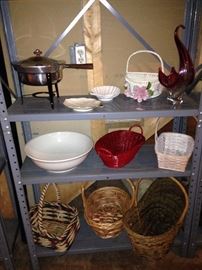 baskets, dishes