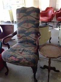 Chair (needs reuphol)  and pie crust table