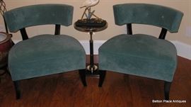 Bernhardt Side Chairs, these are gorgeous, aqua color prettier in person.
