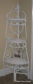 Wicker Corner Shelf