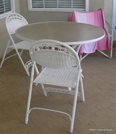 Outdoor Table with three chairs