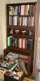 BOOKS and bookcases