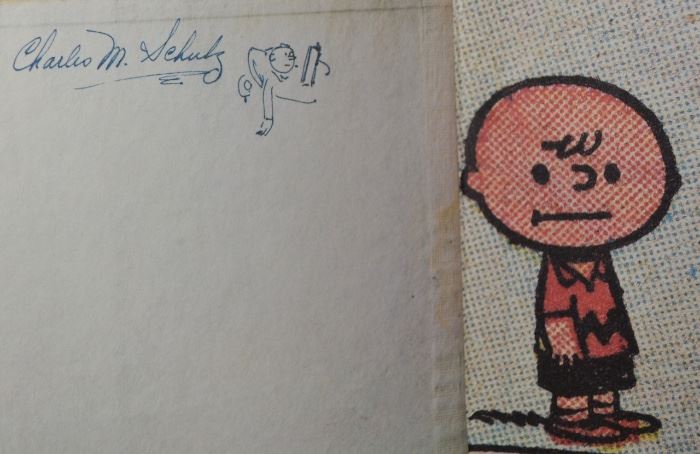 PEANUTS book SIGNED by Charles Schulz