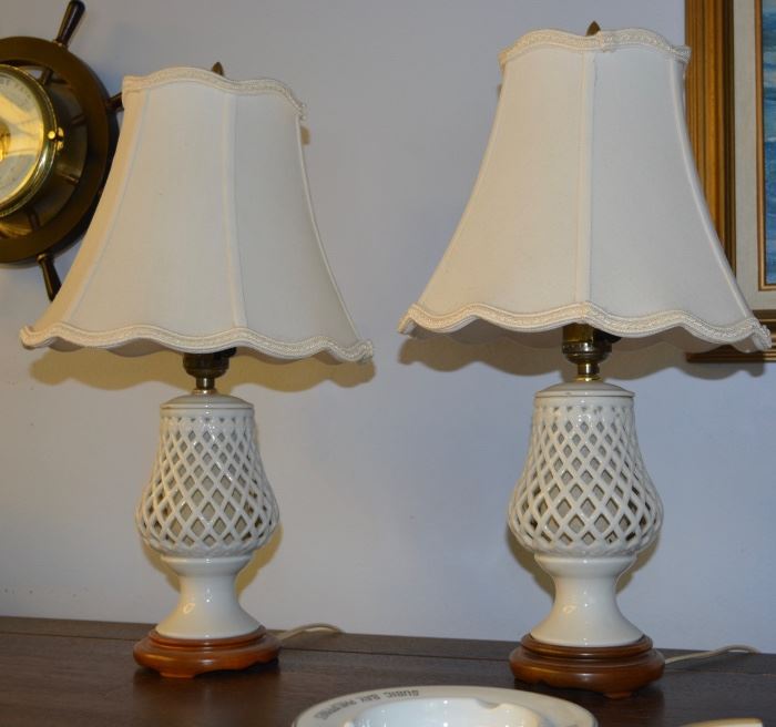 Pair of Asian Ceramic Lamps
