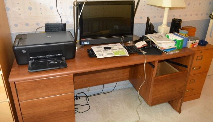 Computer - Desk and Printer