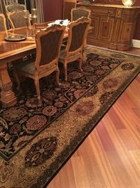 Oriental Rug 10x14, shown with Drexel Heritage Dining Room set