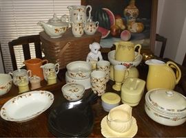 "Autumn Leaf/Jewel Tea" by Hall and still life oil on canvas