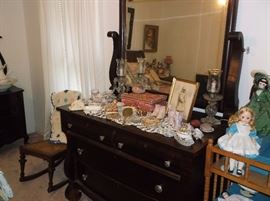 Empire mahogany dresser