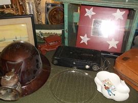 Miner's helmet, Ford battery cover