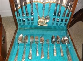 Silverplate flatware 54 pieces