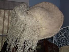Hat with ostrich feathers