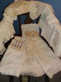 Few of the vintage linens