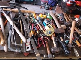 Lots and lots of hand tools