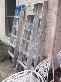 Step ladders (there is also an extension ladder)