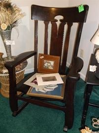 Mahogany rocker