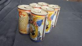old collectible beer cans empty