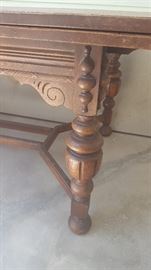 dining room table very ornate