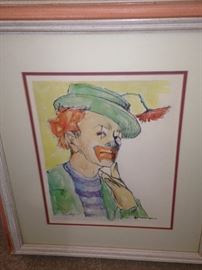 Framed art - Clown by Butterfield