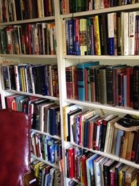 About 1/4 of the books