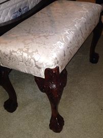 Chippendale style bed bench