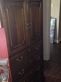 TV armoire with storage below