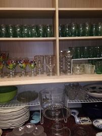 Huge assortment of dishes and stemware