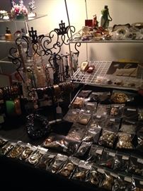 A small portion of the costume jewelry selections