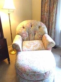 Casual Chair with Ottoman