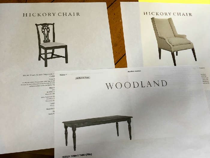 Names like Hickory & Woodland...  makes of some of the finest custom and designer furnishings today...