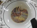 Detail of deer dishes.