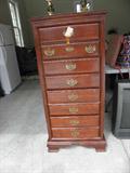 Mahogany lingerie chest. Nice.