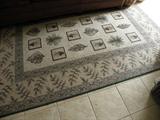 5x8 pine cone flat weave rug
