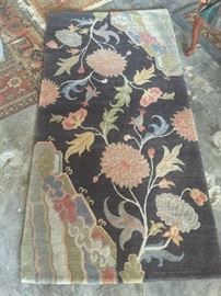  Antique Chinese handloomed wool rug 