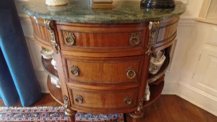 Pair of Marble Top Commodes $6,500