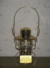 Commemorative Lantern for years of service and dedication to unionism
