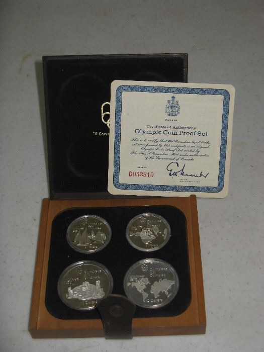 6 OLYMPIC SILVER COIN PROOF SETS