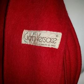 Vintage Versace red coat. 