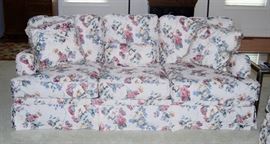 19 BR Flowered Sofa