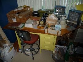 DESK, DESK CHAIR, DOLL HOUSE CRAFTS