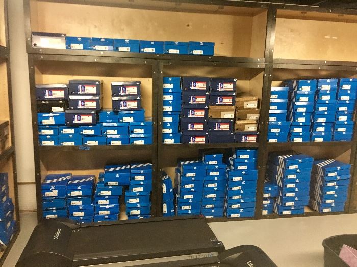 Tons of brand new Addidas tennis shoes, basketball shoes size 7 to 17.