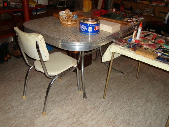 Formica and chrome table