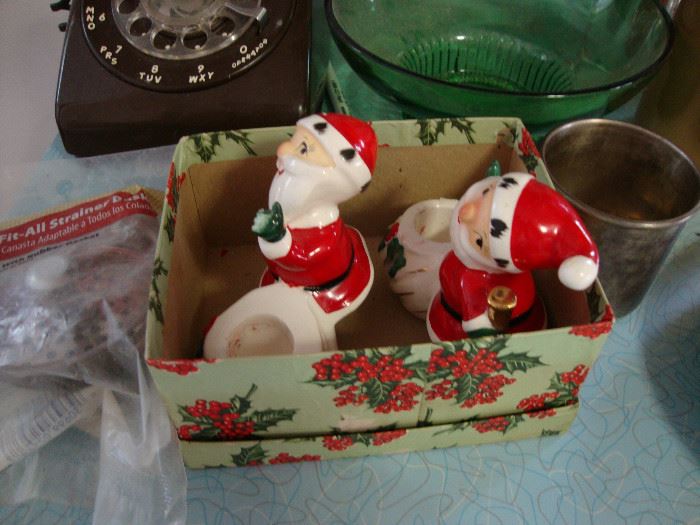 Vintage Christmas Santa figurines