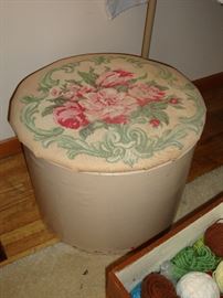 Hand crafted ottoman