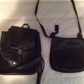 Black coach backpack and coach purse....presale available...$120 and $60.