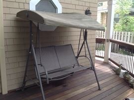 Outdoor swing with canopy...$100.  Presale