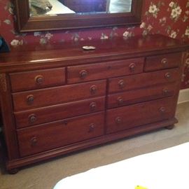 Triple dresser..Virginia house...66" wide, 21" deep and 36" high.  $225...presale available...matches night stands and chest of drawers.