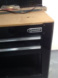 Kobalt work bench...measures 45 wide, 25 deep and 62" high
