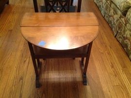 antique drop leaf small side table..$60