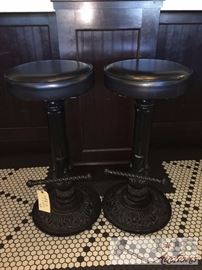 3 Cast Iron Barstools